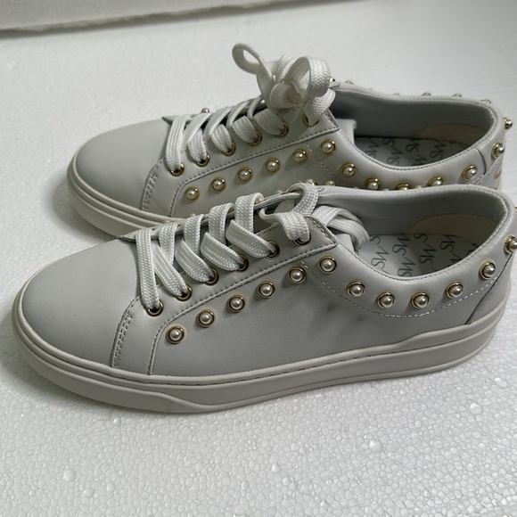 Stuart wisemen preals laced up sneakers white gold size 6.5 - Picture 5 of 12